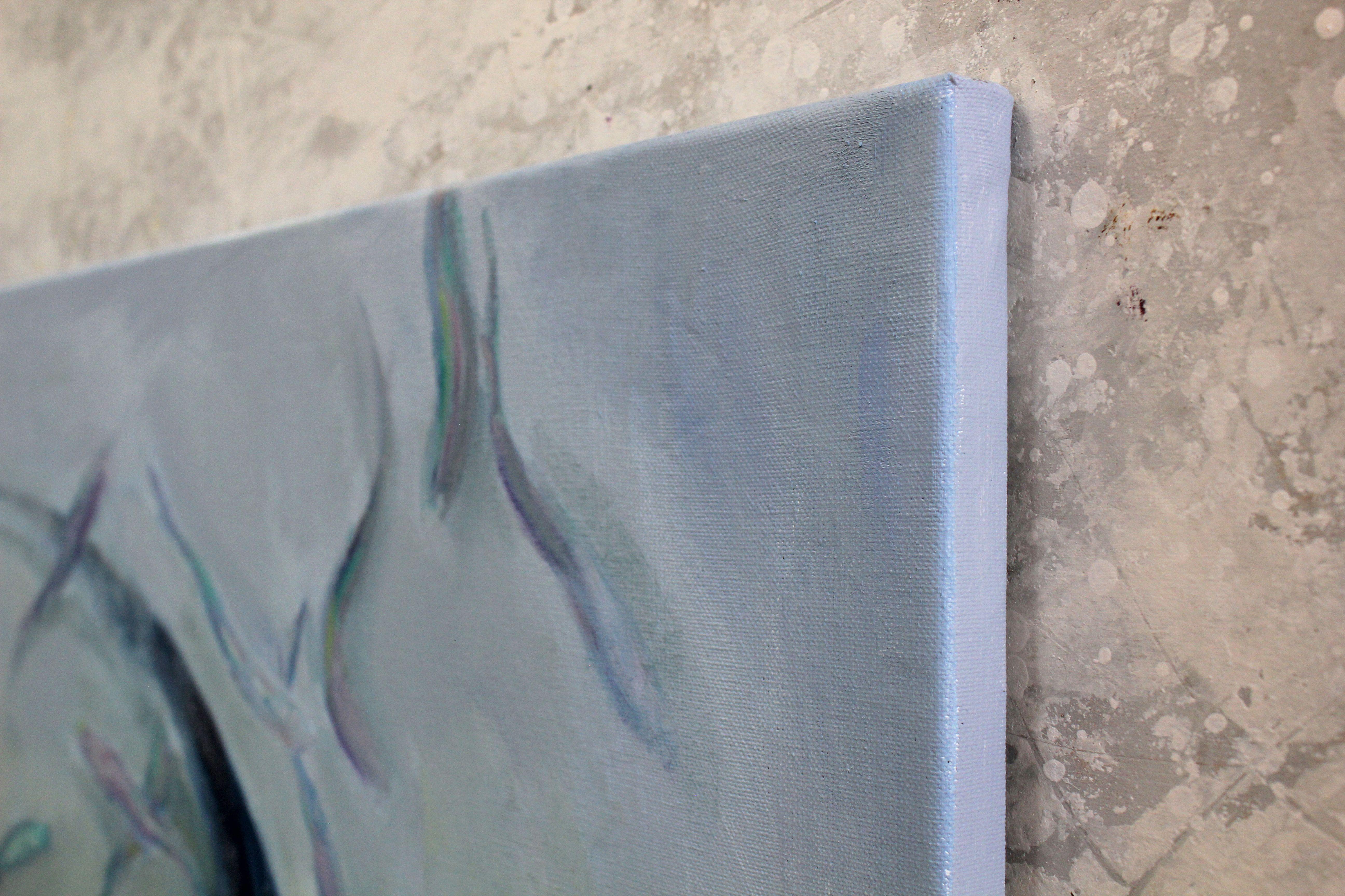 Hammerhead Shark, Painting, Oil on Canvas For Sale 2