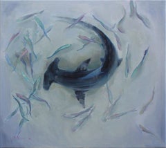 Hammerhead Shark, Painting, Oil on Canvas