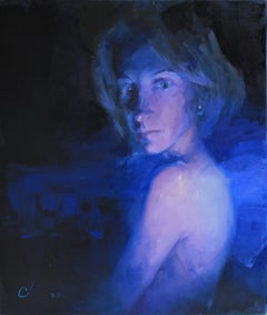 In Blue, Painting, Oil on Canvas