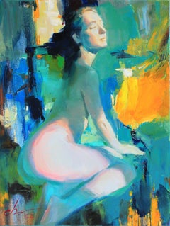 En los rayos del sol, Pintura, Óleo sobre lienzo