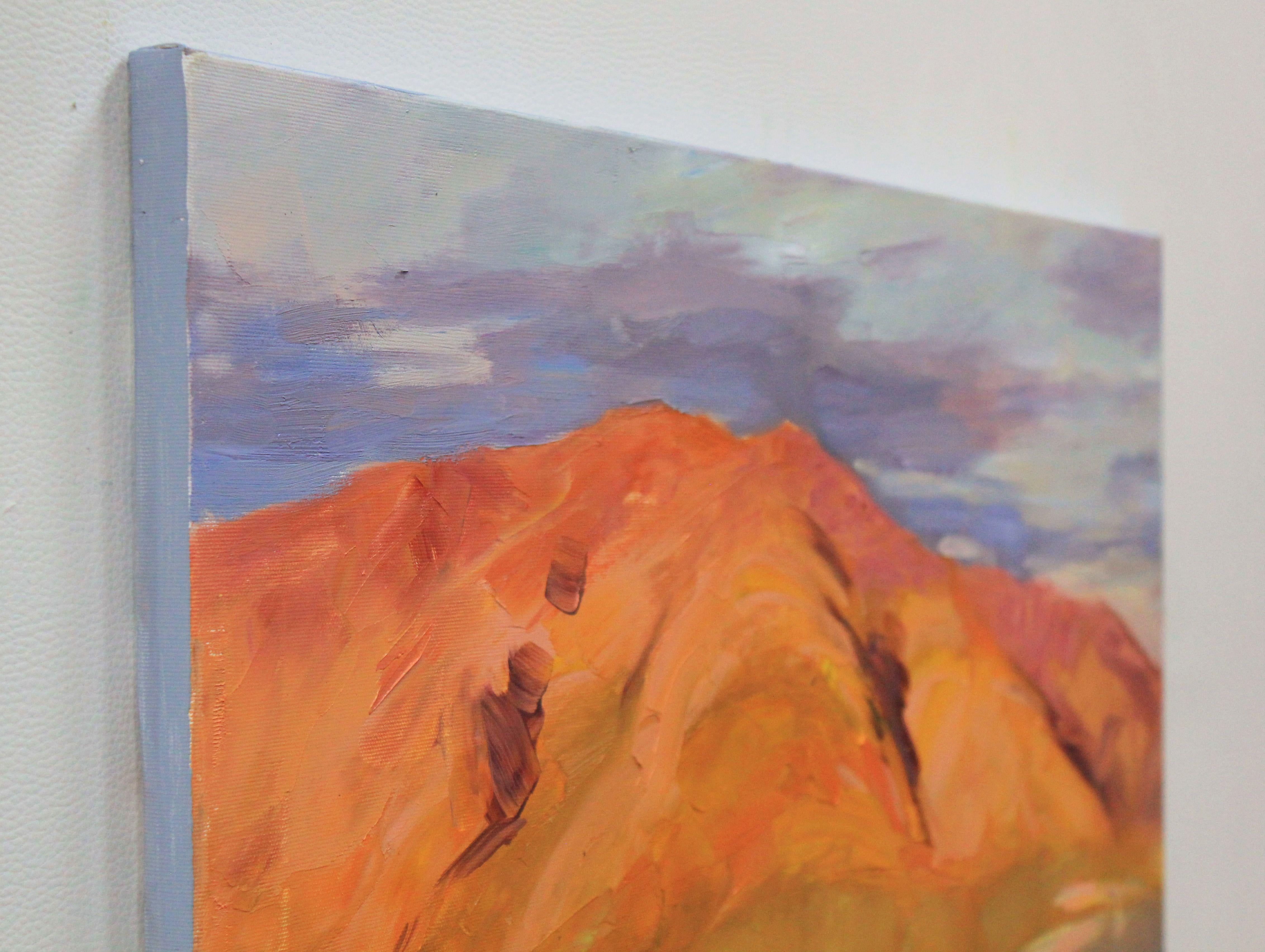 Last rays of the sun, Painting, Oil on Canvas For Sale 2