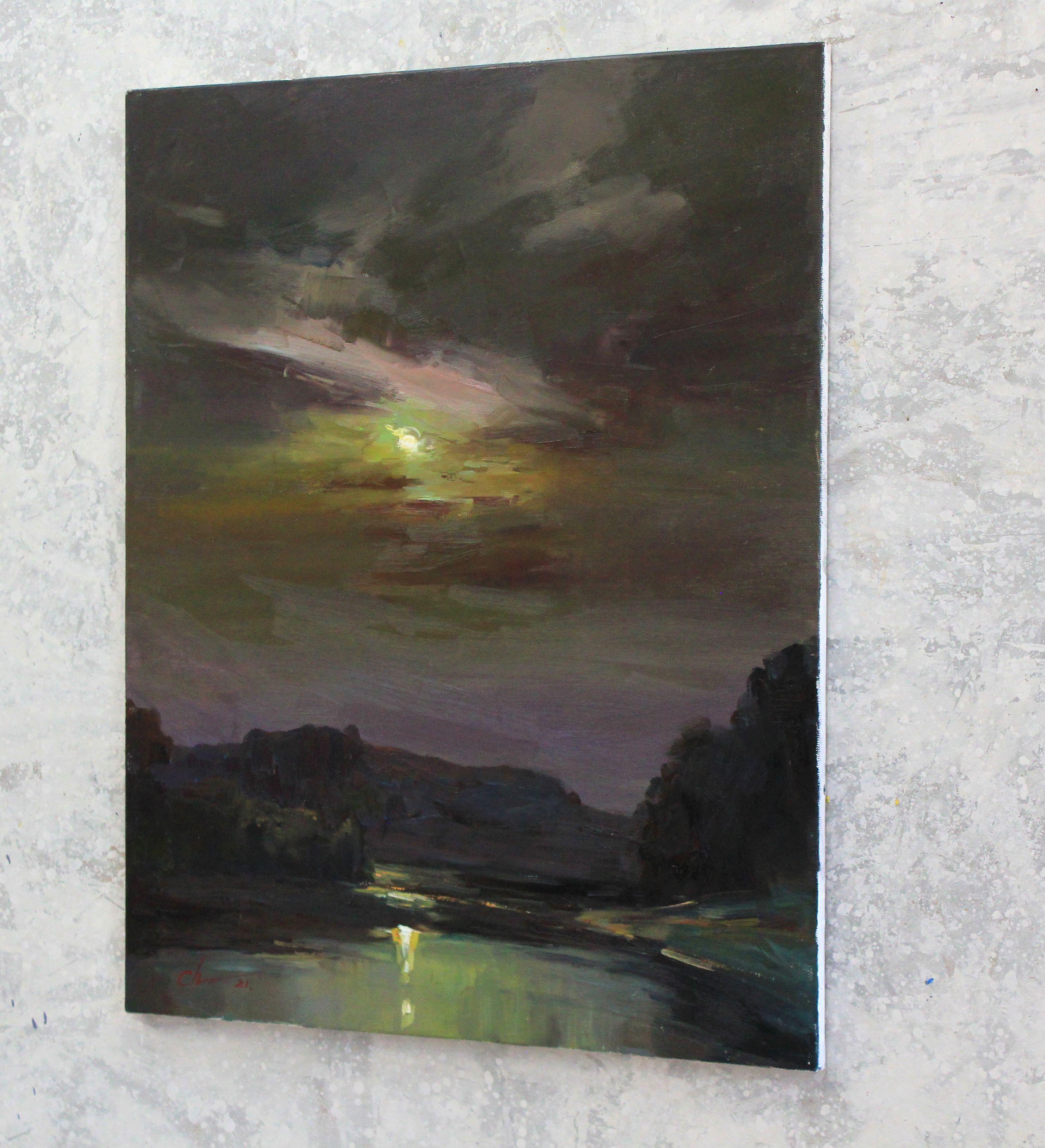 Moonlight, Painting, Oil on Canvas 1