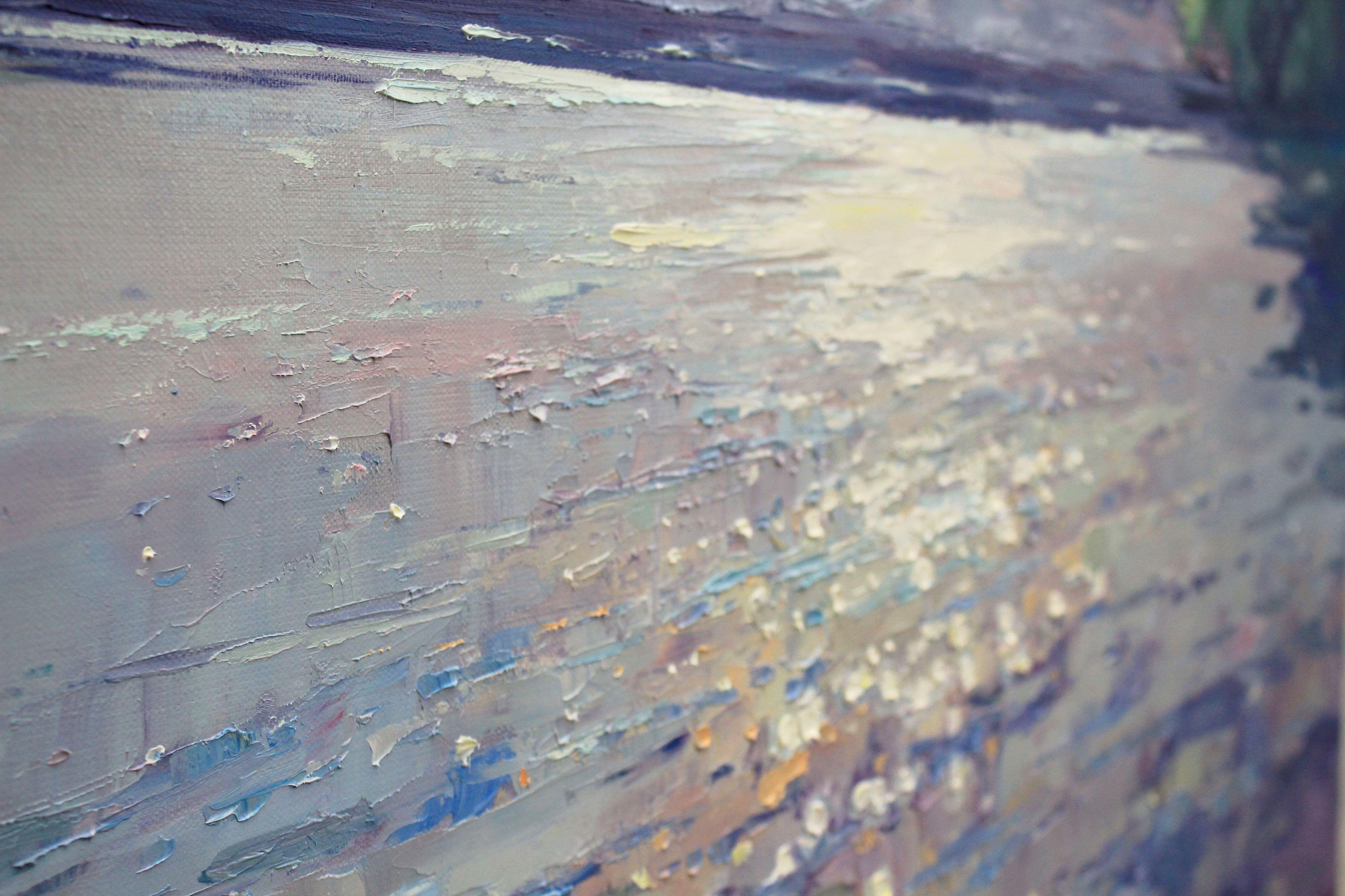 Morning glow, Painting, Oil on Canvas For Sale 3
