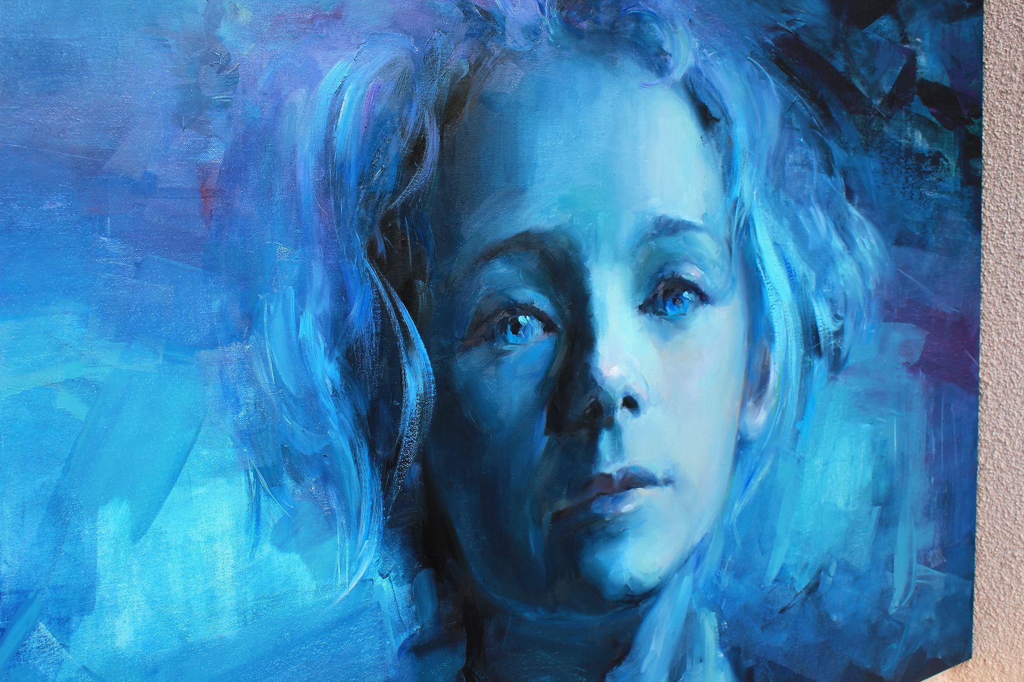 Vento del Nord, Pittura, Olio su tela - Painting di Sergei Chernyakovsky
