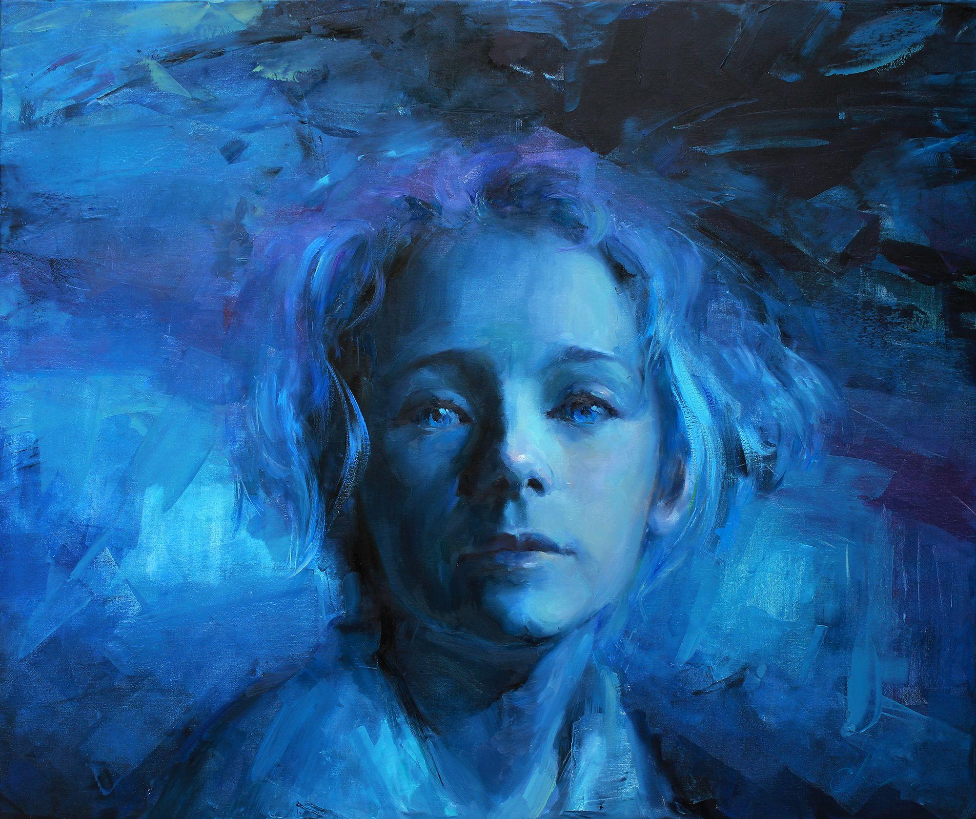 Abstract Painting di Sergei Chernyakovsky - Vento del Nord, Pittura, Olio su tela