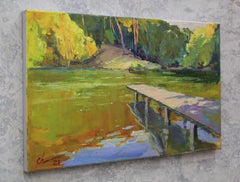 On the lake, Painting, Oil on Canvas
