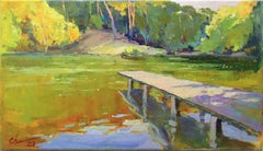 On the lake, Painting, Oil on Canvas
