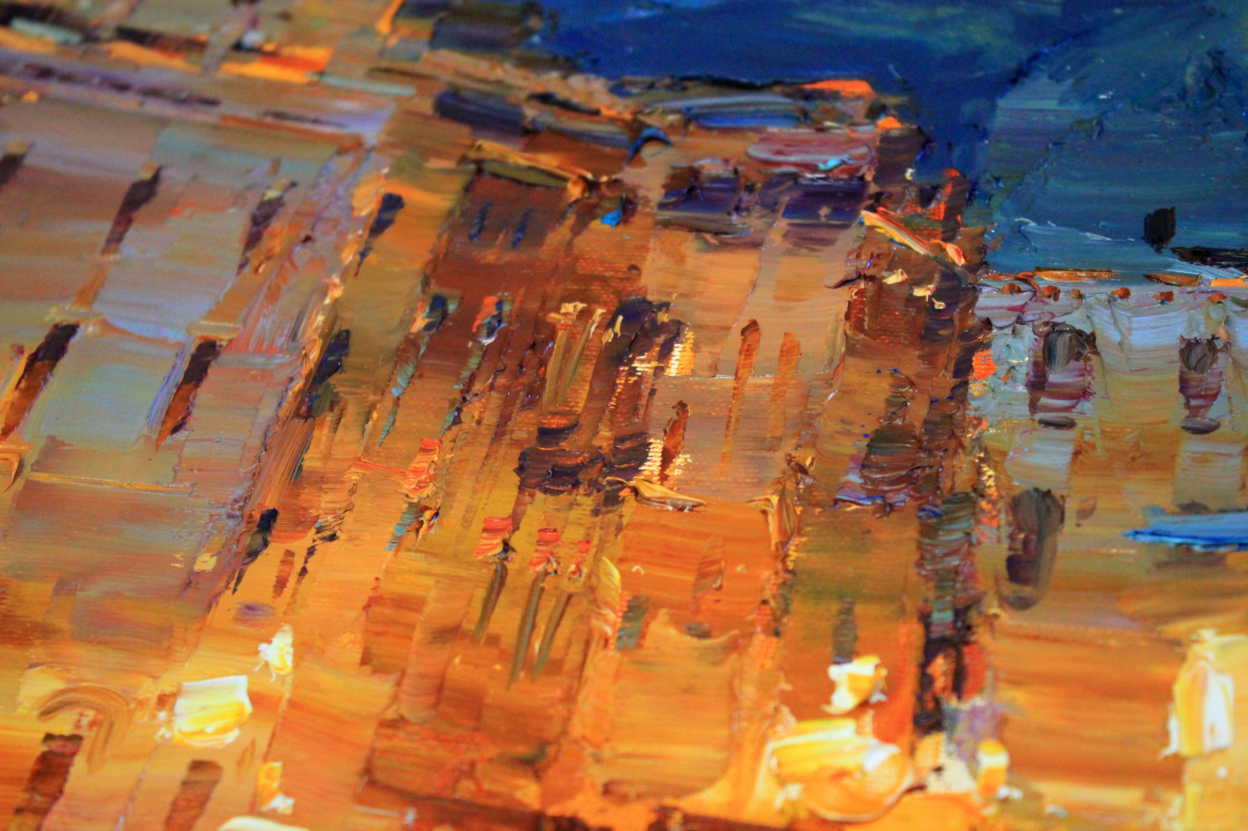 Ponte di Rialto. Venezia Italia, Pittura, Olio su tela 1