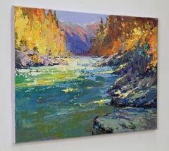 River #2, peinture, huile sur toile