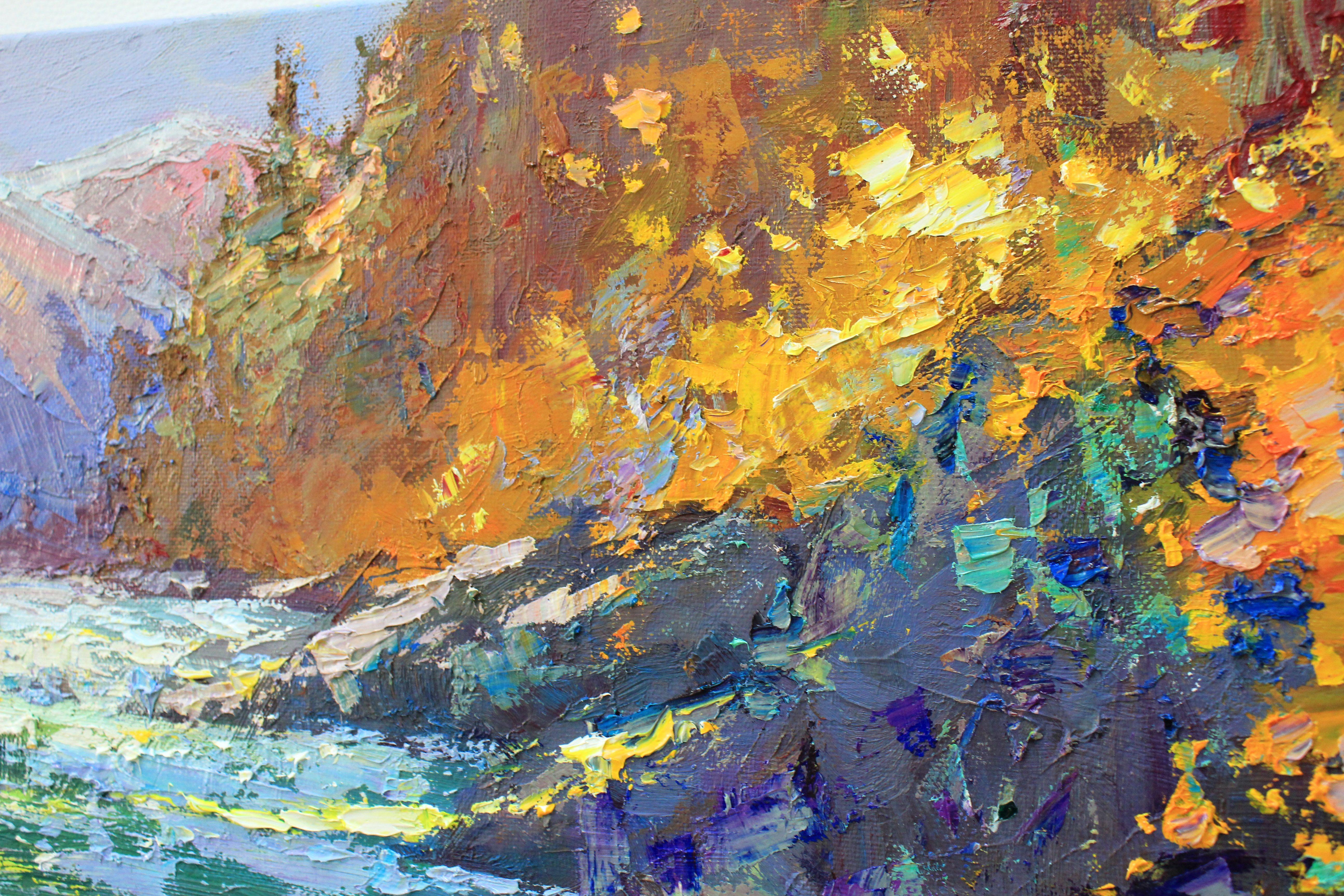 River #2, Gemälde, Öl auf Leinwand im Angebot 1