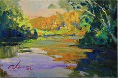 Río nº 3, Pintura, Óleo sobre lienzo
