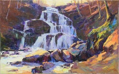 Schiffs-Wasserfall, Gemälde, Öl auf Leinwand