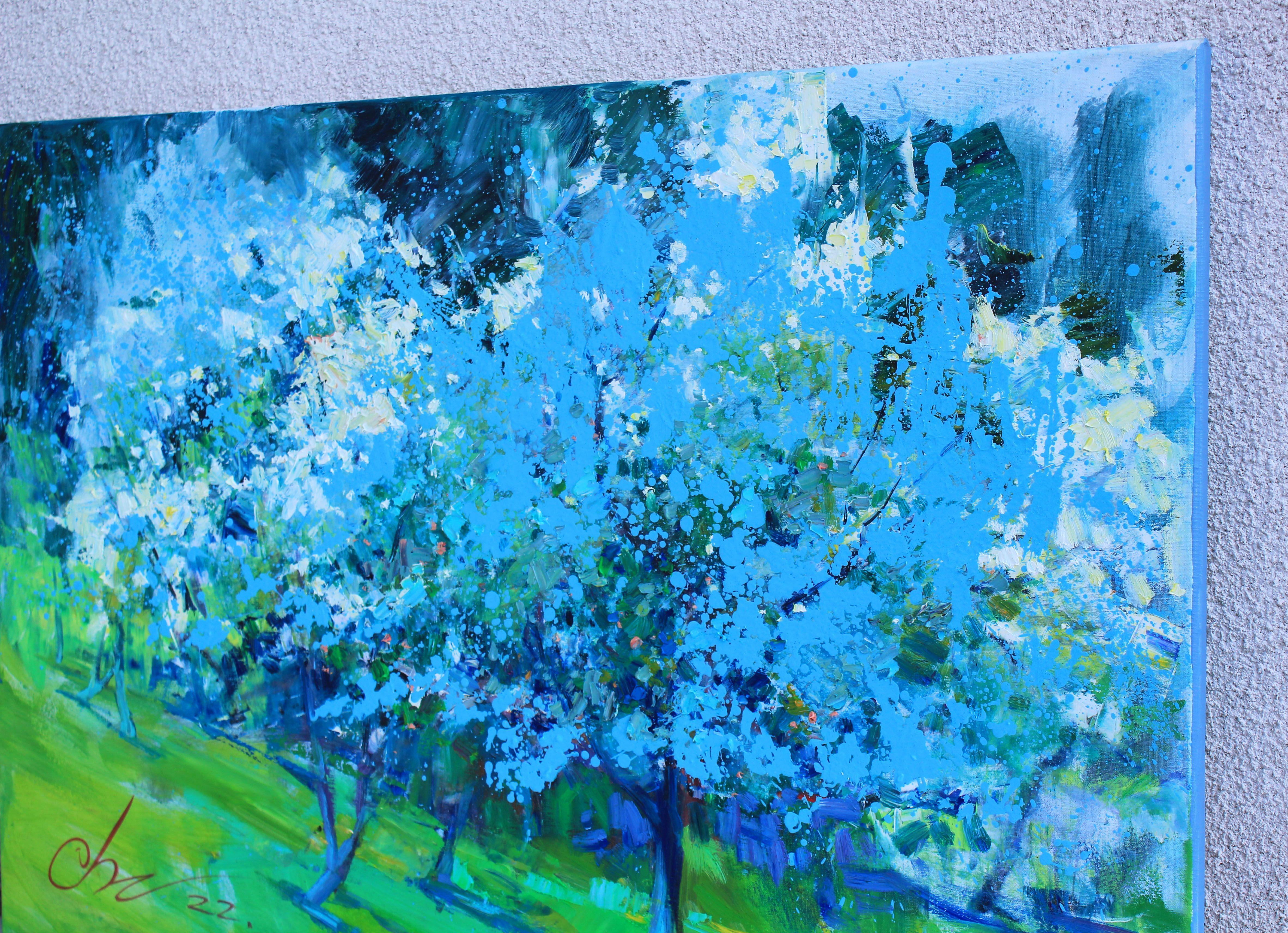 Smell of Spring, Gemälde, Öl auf Leinwand (Impressionismus), Painting, von Sergei Chernyakovsky