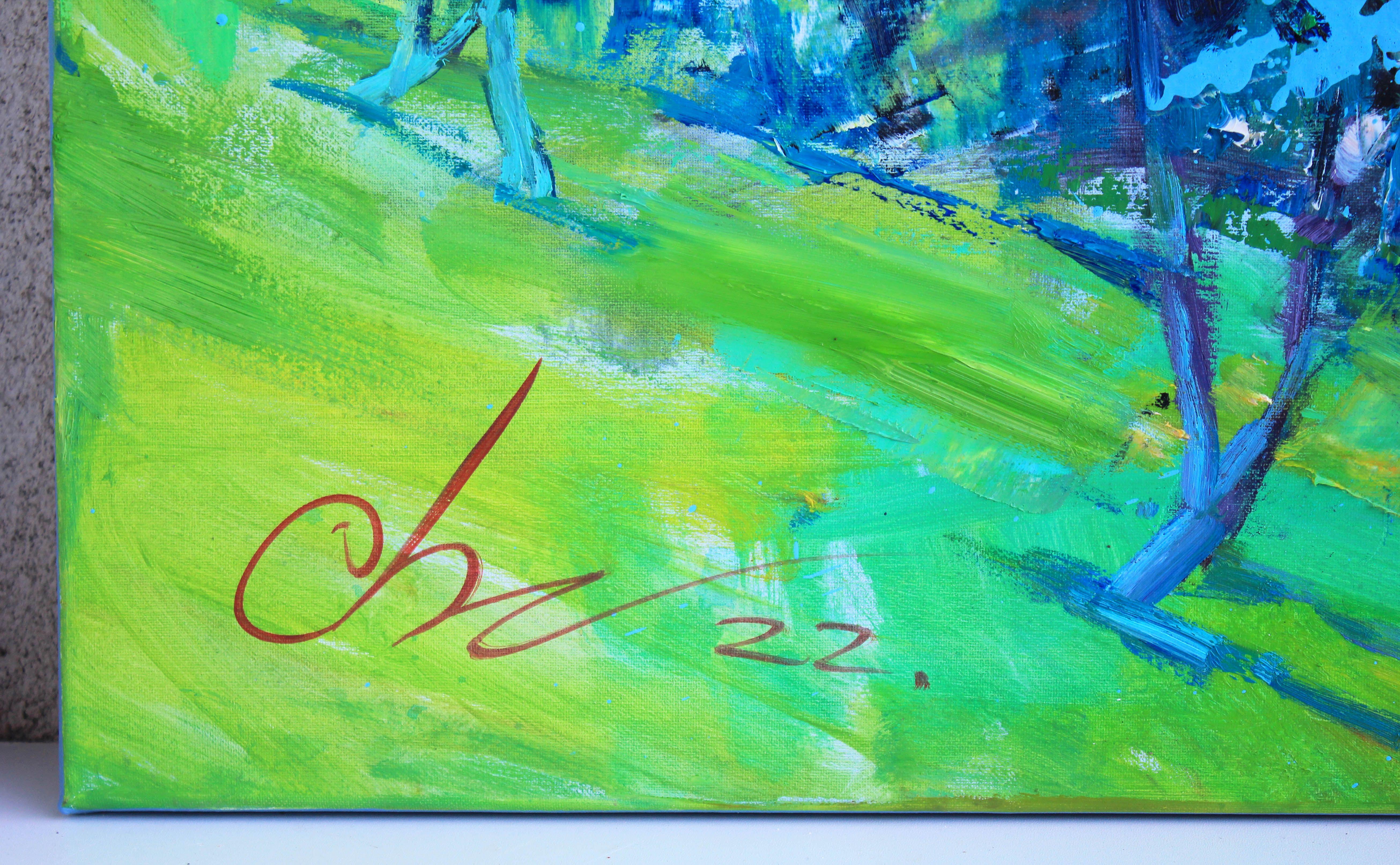 Smell of Spring, Gemälde, Öl auf Leinwand im Angebot 1