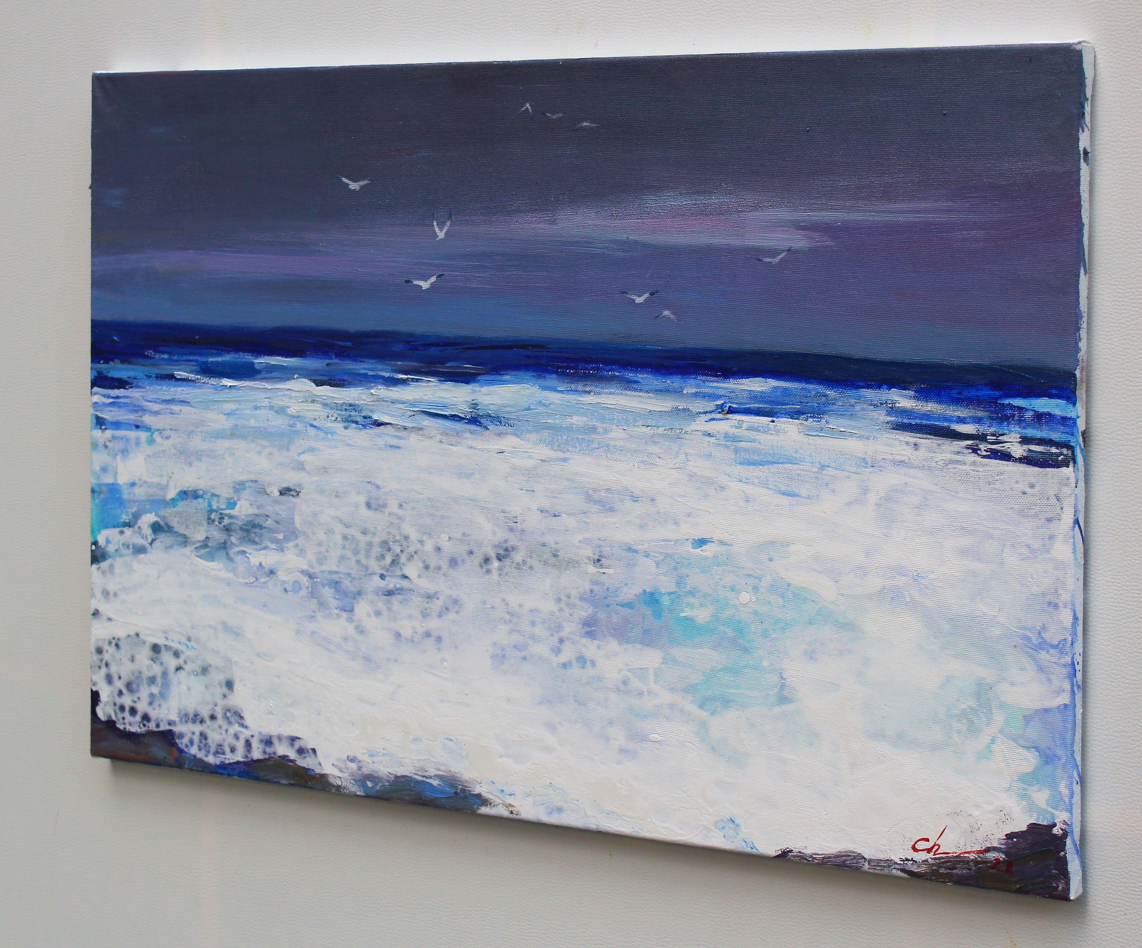 Storm, Painting, Oil on Canvas For Sale 2