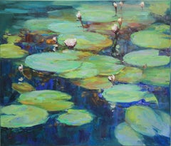 Water Lilies #2, Painting, Oil on Canvas