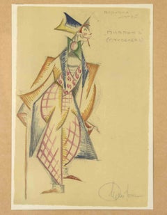 Boceto para un traje teatral - Fototipo según Sergei Eisenstein - 1921
