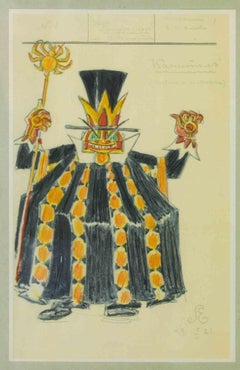 Skizze für ein Theatralisches Kostüm – Fototypie nach Sergei Eisenstein – 1921