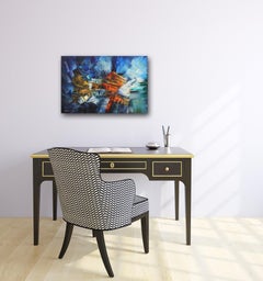 Calm Life - Colorful Textured Original Oil Painting