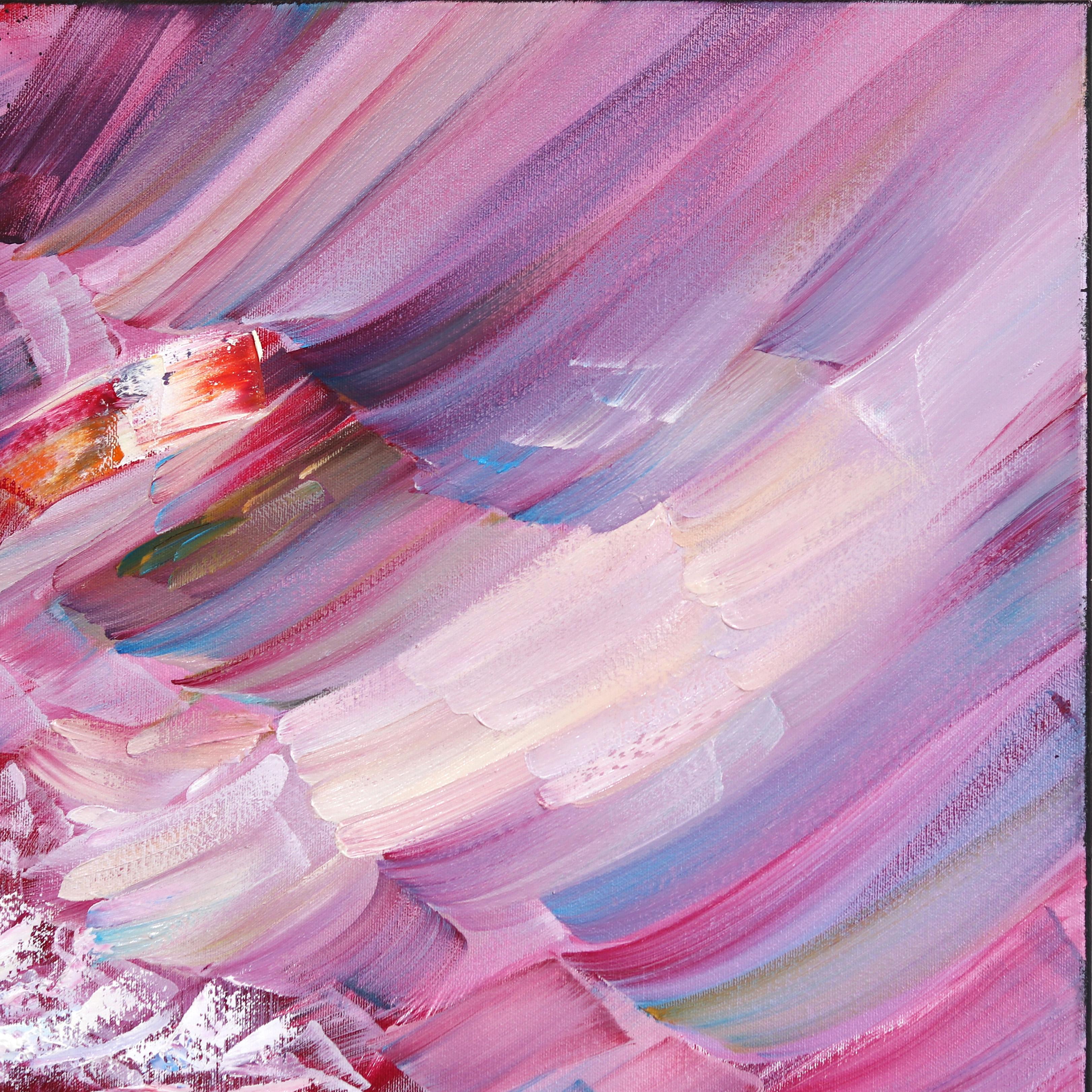 Feeling 2 - Colorful Textured Original Oil Painting For Sale 2