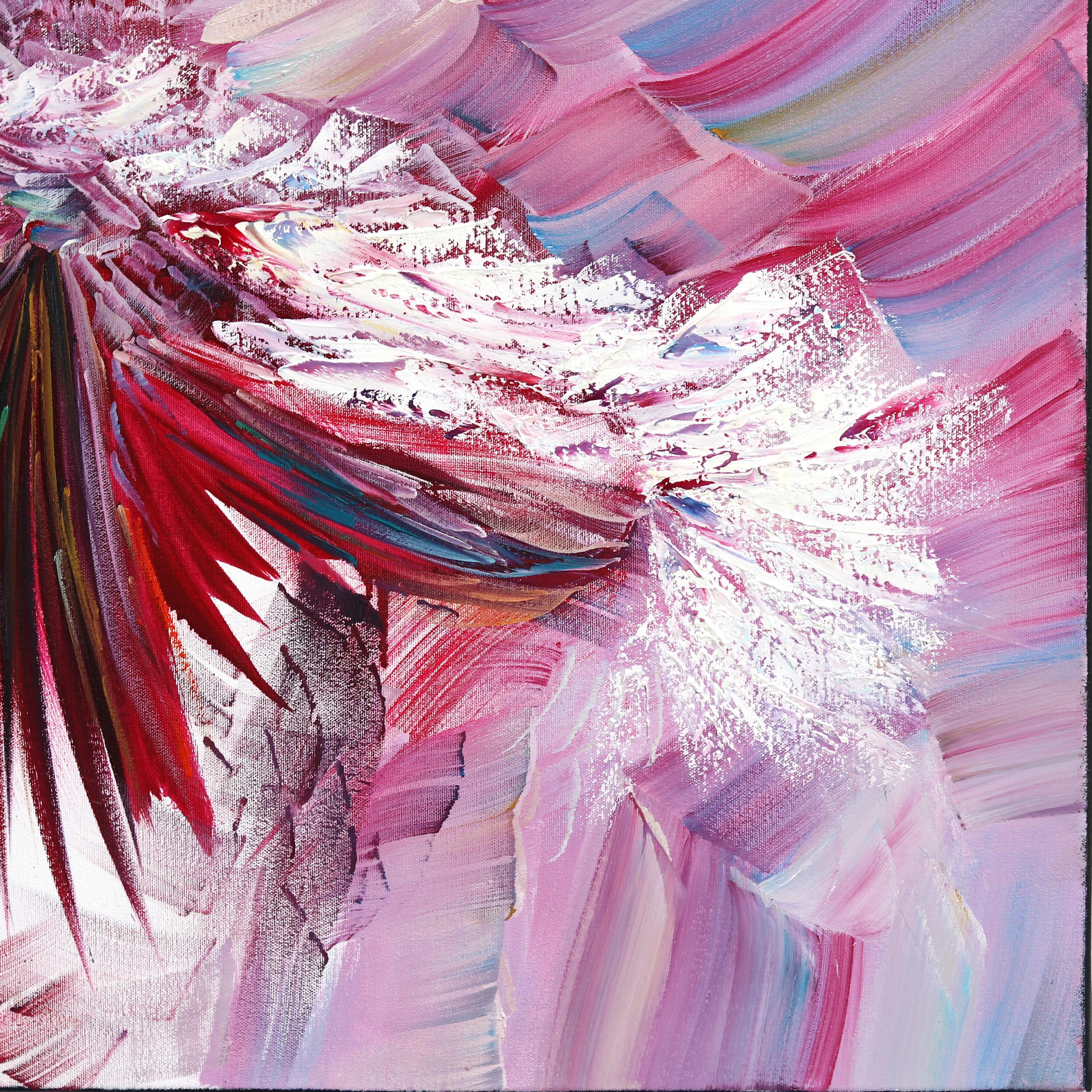 Feeling 2 - Colorful Textured Original Oil Painting For Sale 5
