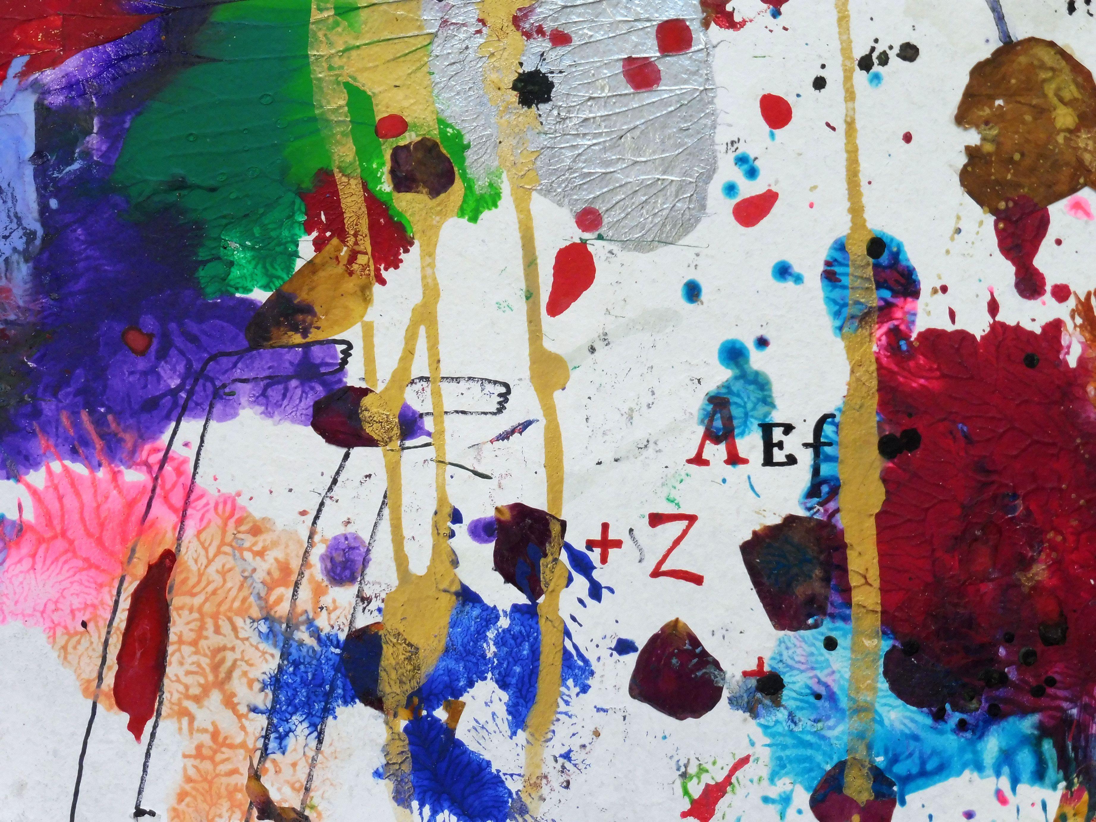 Conjuration of Venus 2, Gemälde, Acryl auf Papier – Painting von Sergei Ivanov