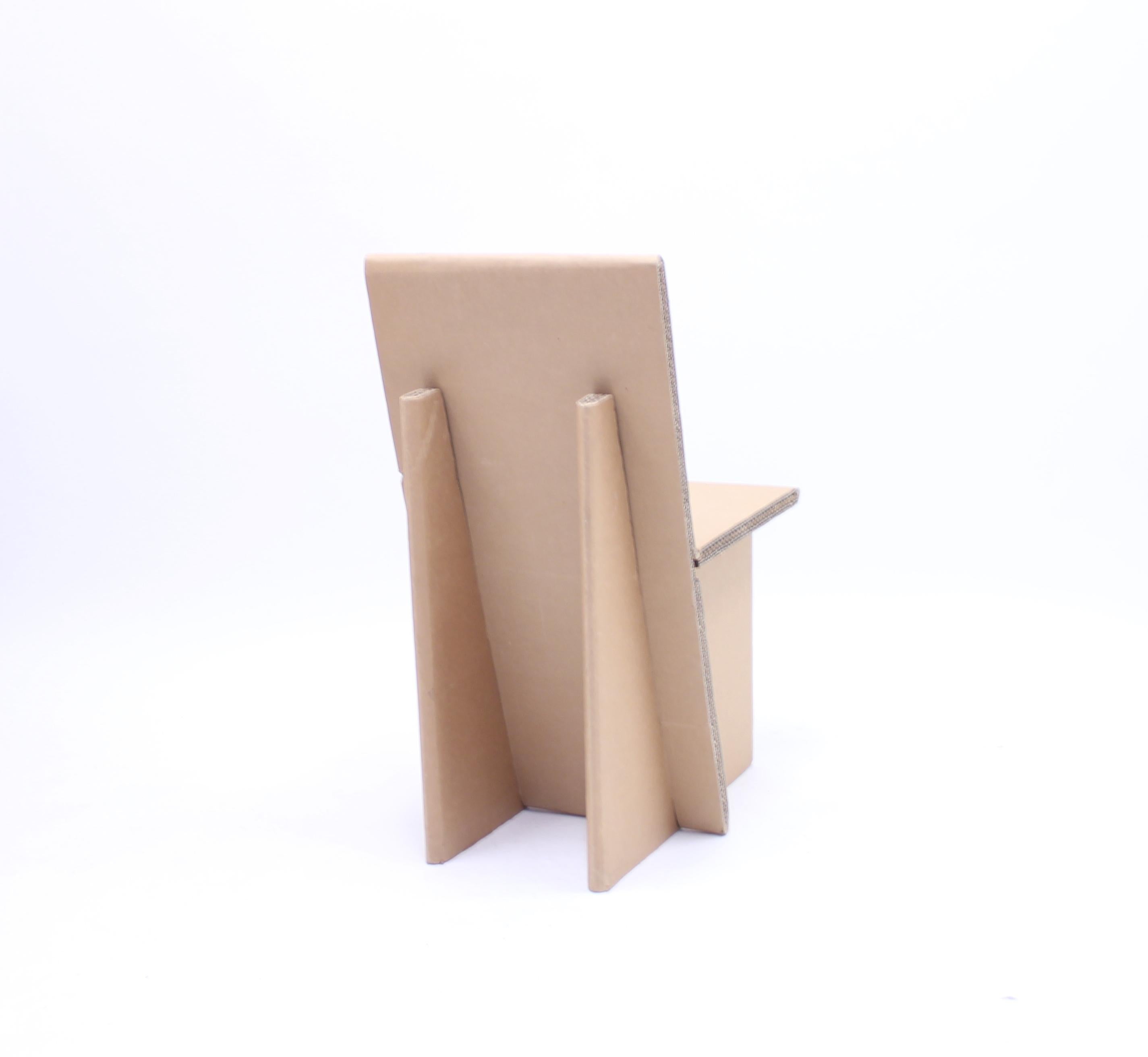 Paper Sergej Gerasimenko, Limited Edition Cardboard Chair for Returmöbler, circa 2010 For Sale