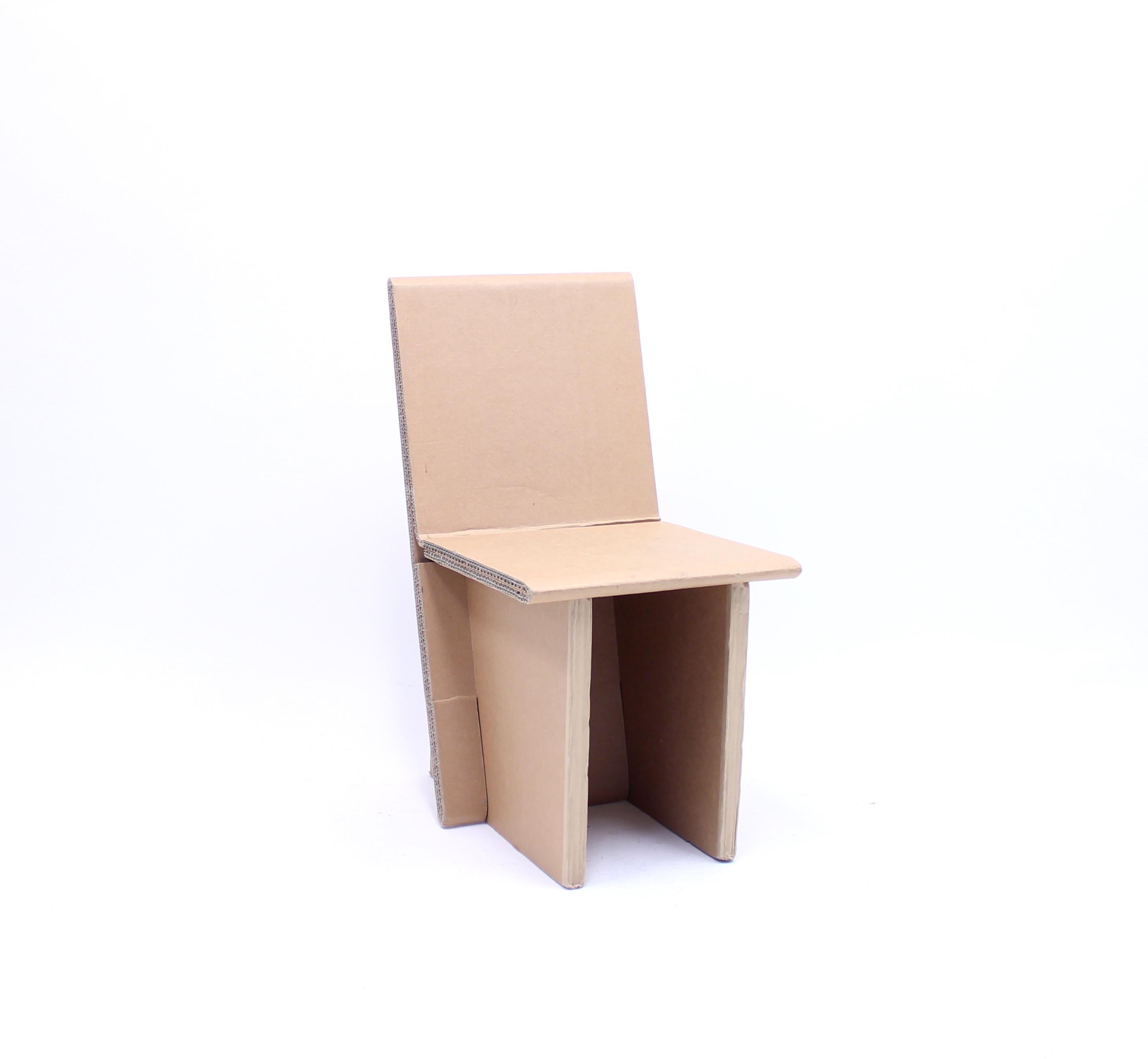 cardboard chairs