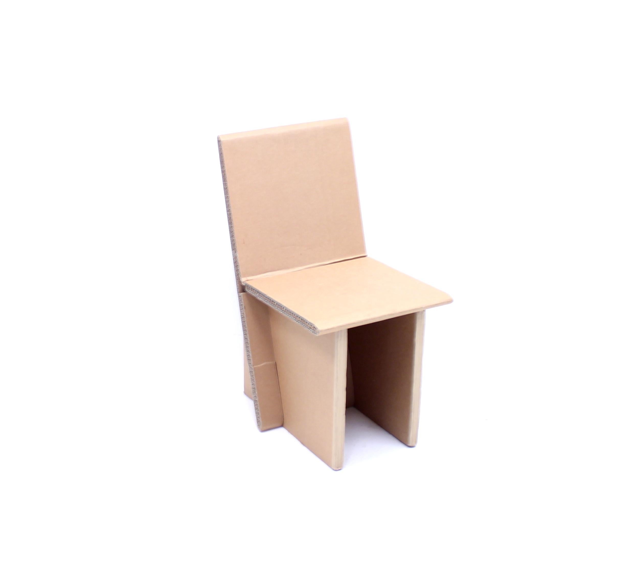 card board chair