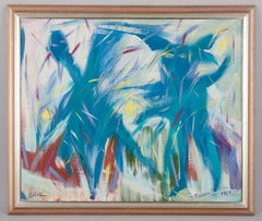 Sergej Podrez. Abstract composition. 'Play in the Snow'. Oil on canvas.