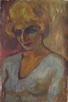 Female portrait, Painting, Oil on Canvas