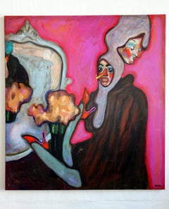 At the Dressing-Table . Acrylic Canvas Color Contemporary Bondarev 2018