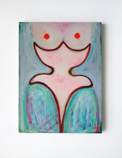 Corset 1. Painting Decorative Abstract Nude Colorful Modern Interior Fabric Home