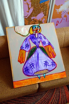 La Divina Commedia; Lilith . Acrylic Canvas Color Modern Bondarev 2021