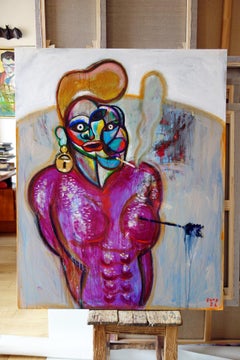 Love at First sight. Acrylic Canvas Color Floral Contemporary Bondarev 2021