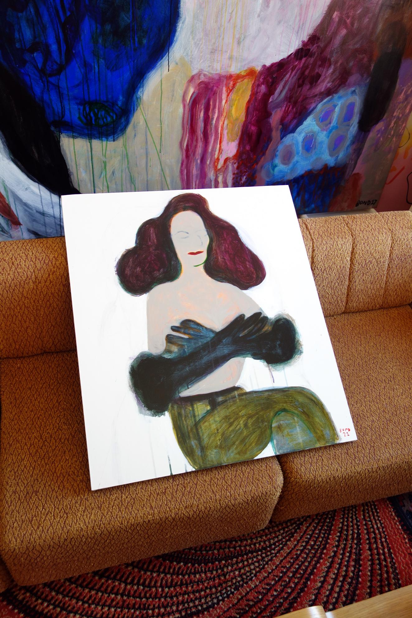 Mermaid . Acrylic Canvas Color Contemporary Bondarev 2021 For Sale 1
