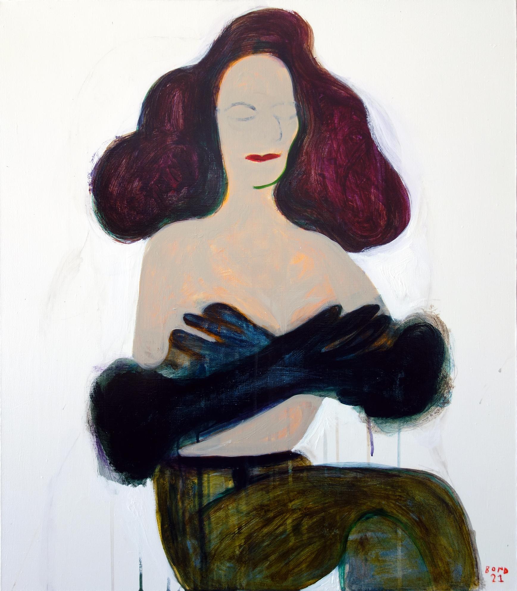 Sergey Bondarev Portrait Painting - Mermaid . Acrylic Canvas Color Contemporary Bondarev 2021