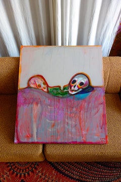 Still Life with Skulls . Acrylic Canvas Color Contemporary Bondarev 2021