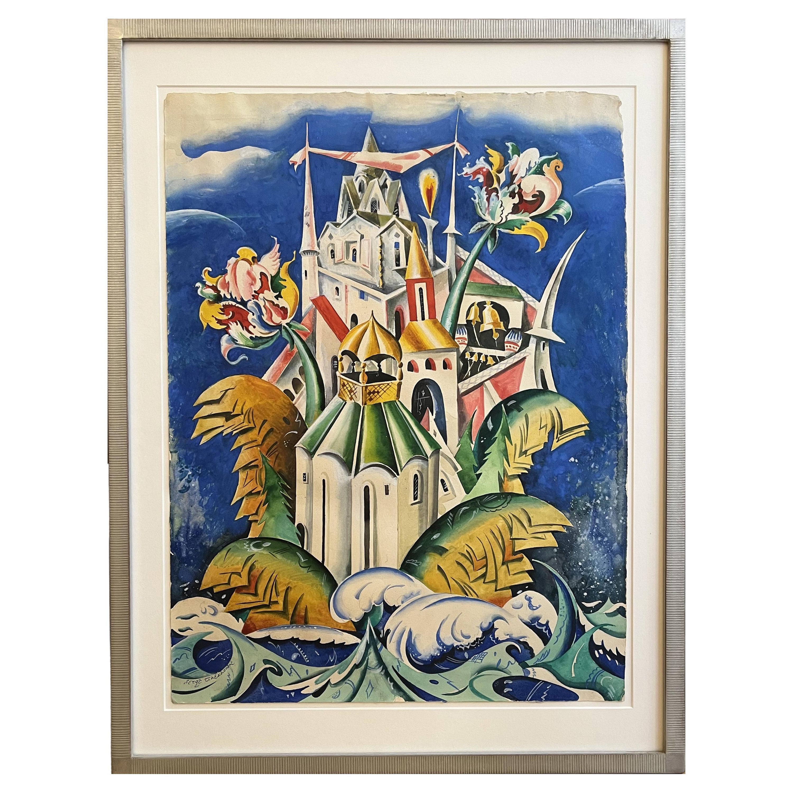 Sergey CHEKHONIN (1878-1936), château enchanté