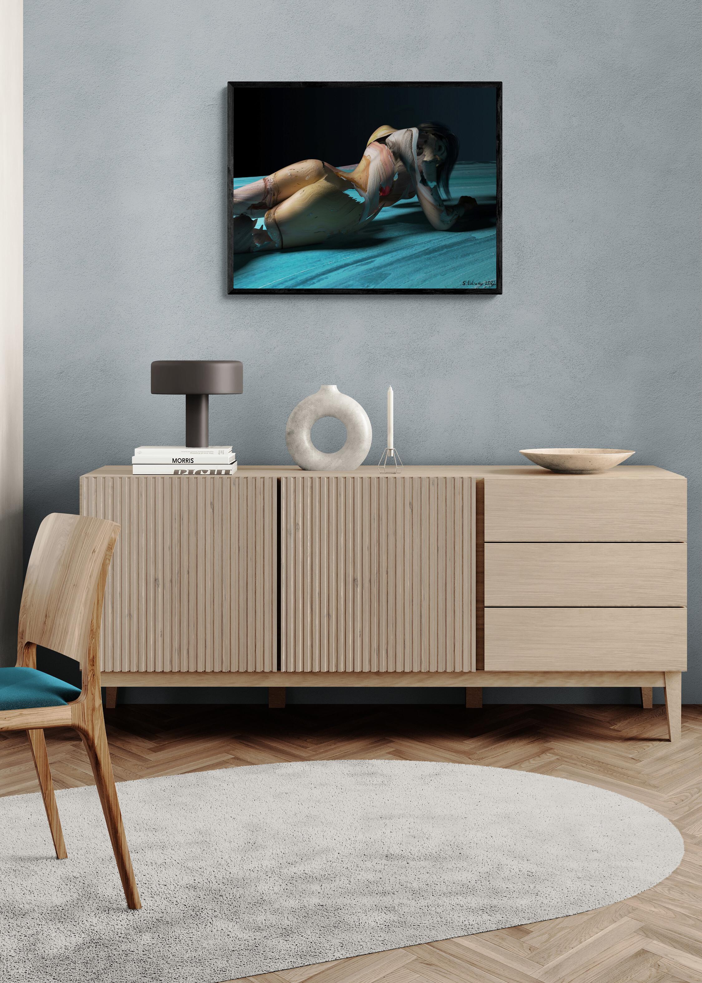 Bain de Soleil Nocturne (catharsisme, coups de pinceau, surréalisme, ~35% OFF - Contemporain Print par Sergey Lutsenko