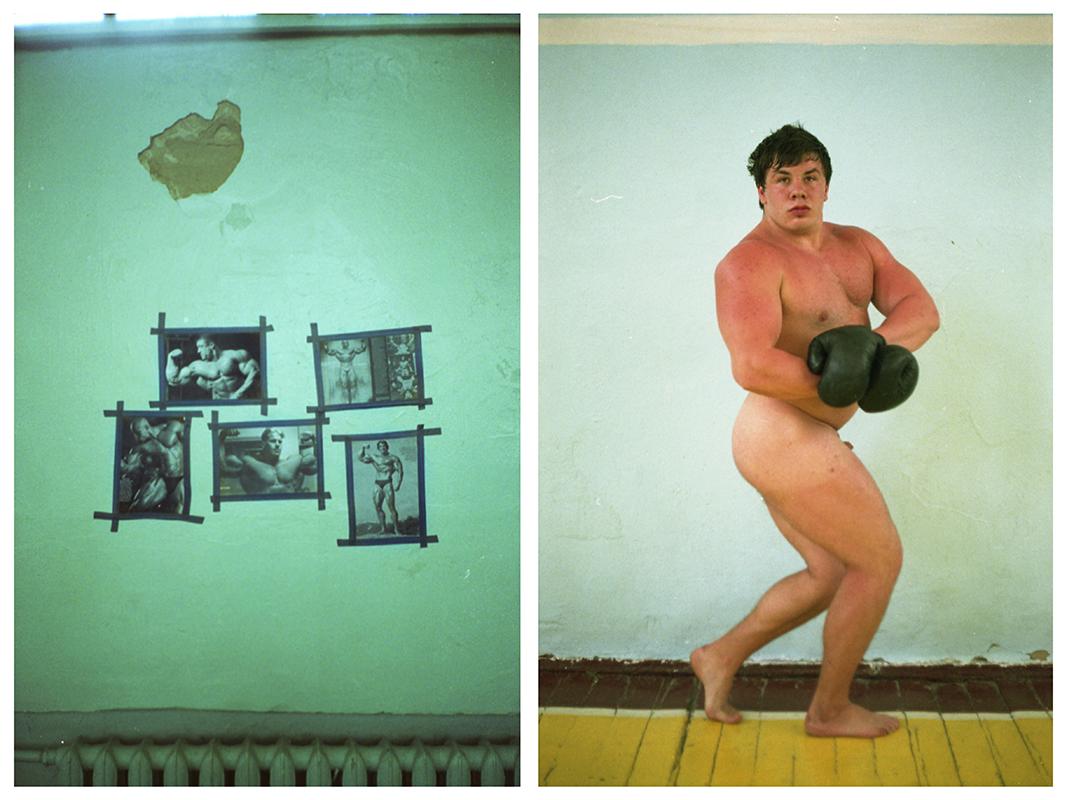 Sergey Melnitchenko Nude Photograph - 'Schwarzenegger Is My Idol 2'  Limited Edition Hahnemühle Rag Baryta print