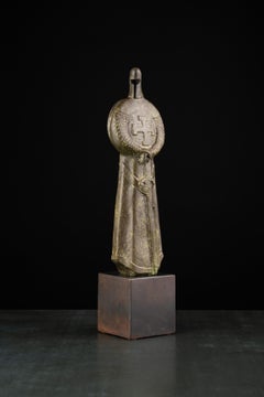 Cruzado. Edición limitada: 2/5. Escultura de Sergey Oganov. Bronce