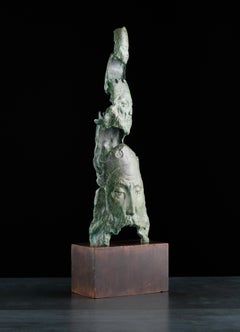 Gesichter der Vorfahren. Limitierte Auflage: 2/4. Skulptur von Sergey Oganov. Bronze