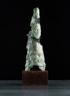 Gesichter der Vorfahren. Limitierte Auflage: 2/4. Skulptur von Sergey Oganov. Bronze