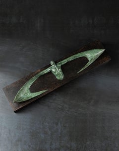 Gazing at the Sky. Llimited edition: 1/8. Sculpture by Sergey Oganov. Bronze