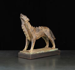 Iron wolf. Llimited edition: 4/5. Sculpture by Sergey Oganov. Bronze