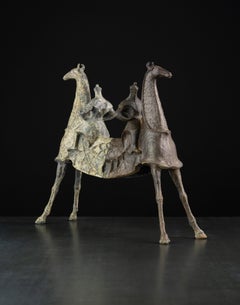 Vigilancia nocturna. Edición limitada: 3/5. Escultura de Sergey Oganov. Bronce