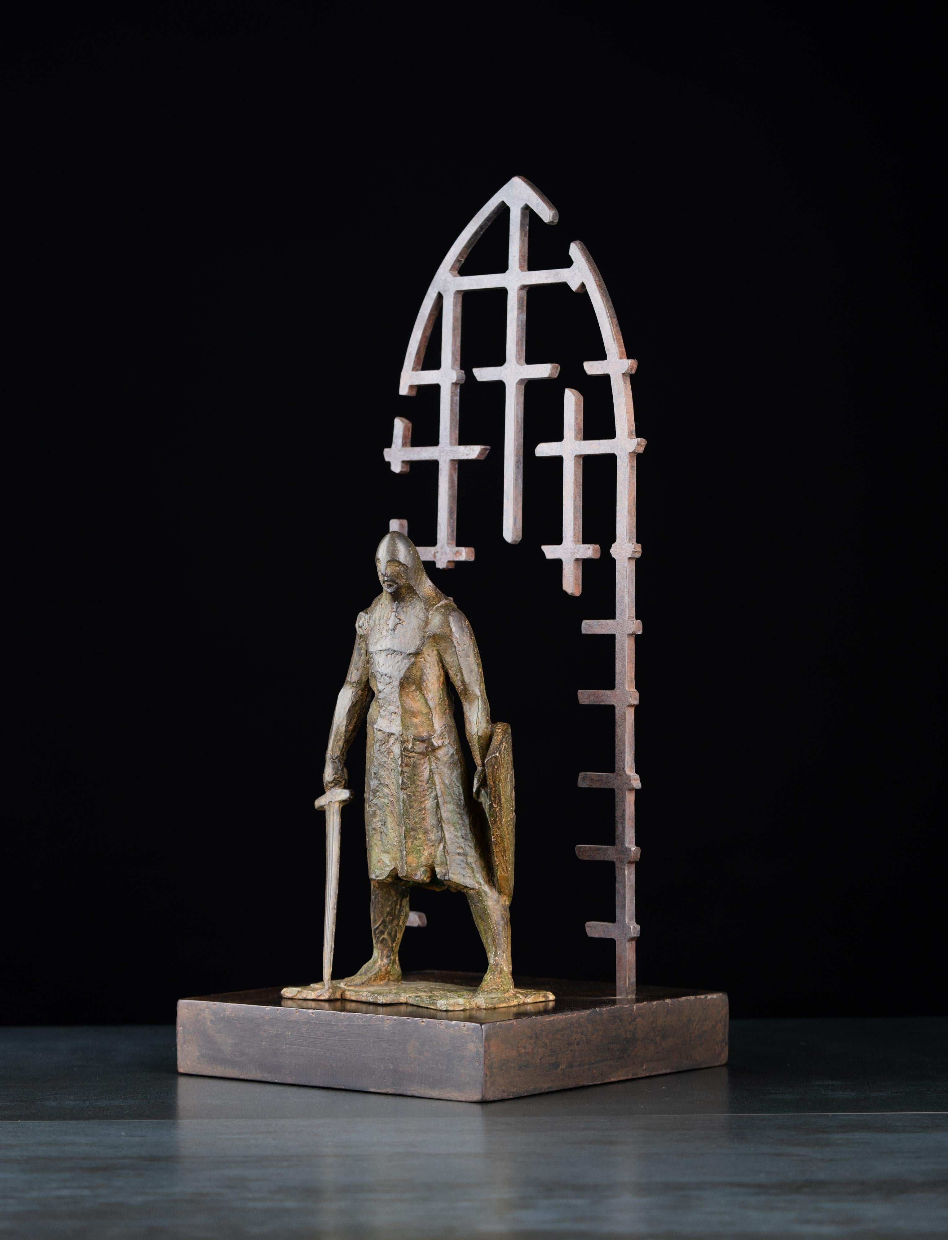 Warrior-defender. Llimited edition: 3/4. Sculpture by Sergey Oganov. Bronze