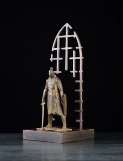 Warrior-defender. Llimited edition: 3/4. Sculpture by Sergey Oganov. Bronze