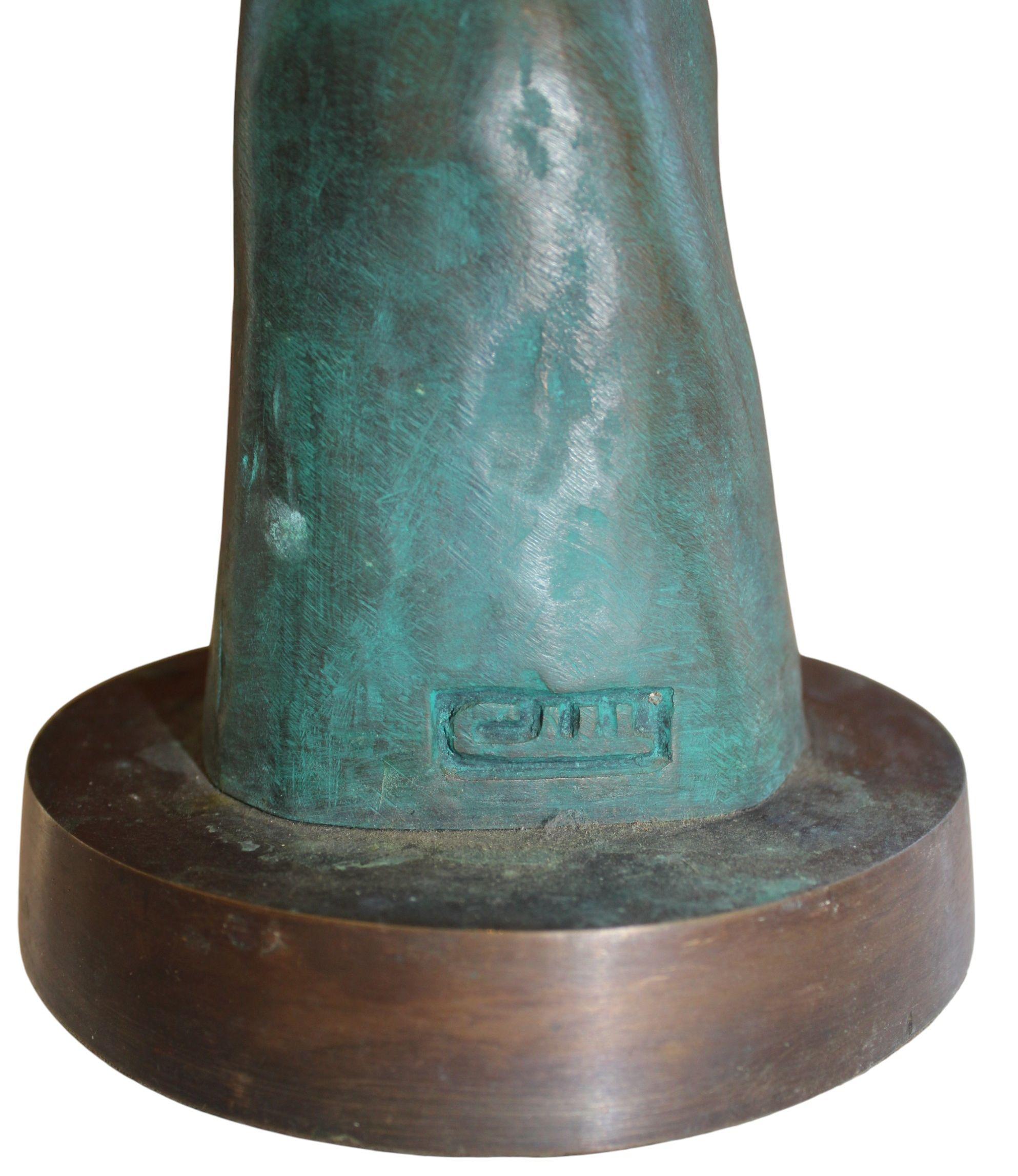 Sculpture, bronze, 50x17 cm in vendita 3
